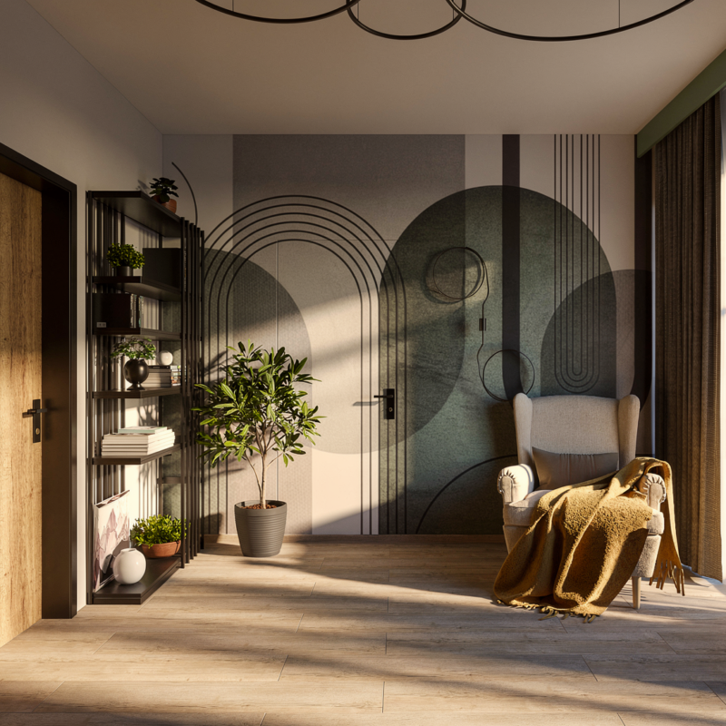 Projekt wnętrza domu w Łodzi