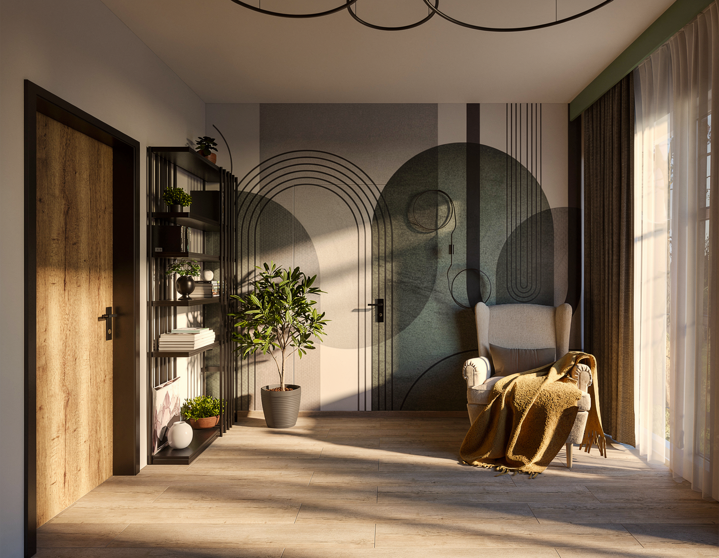 Projekt wnętrza domu w Łodzi