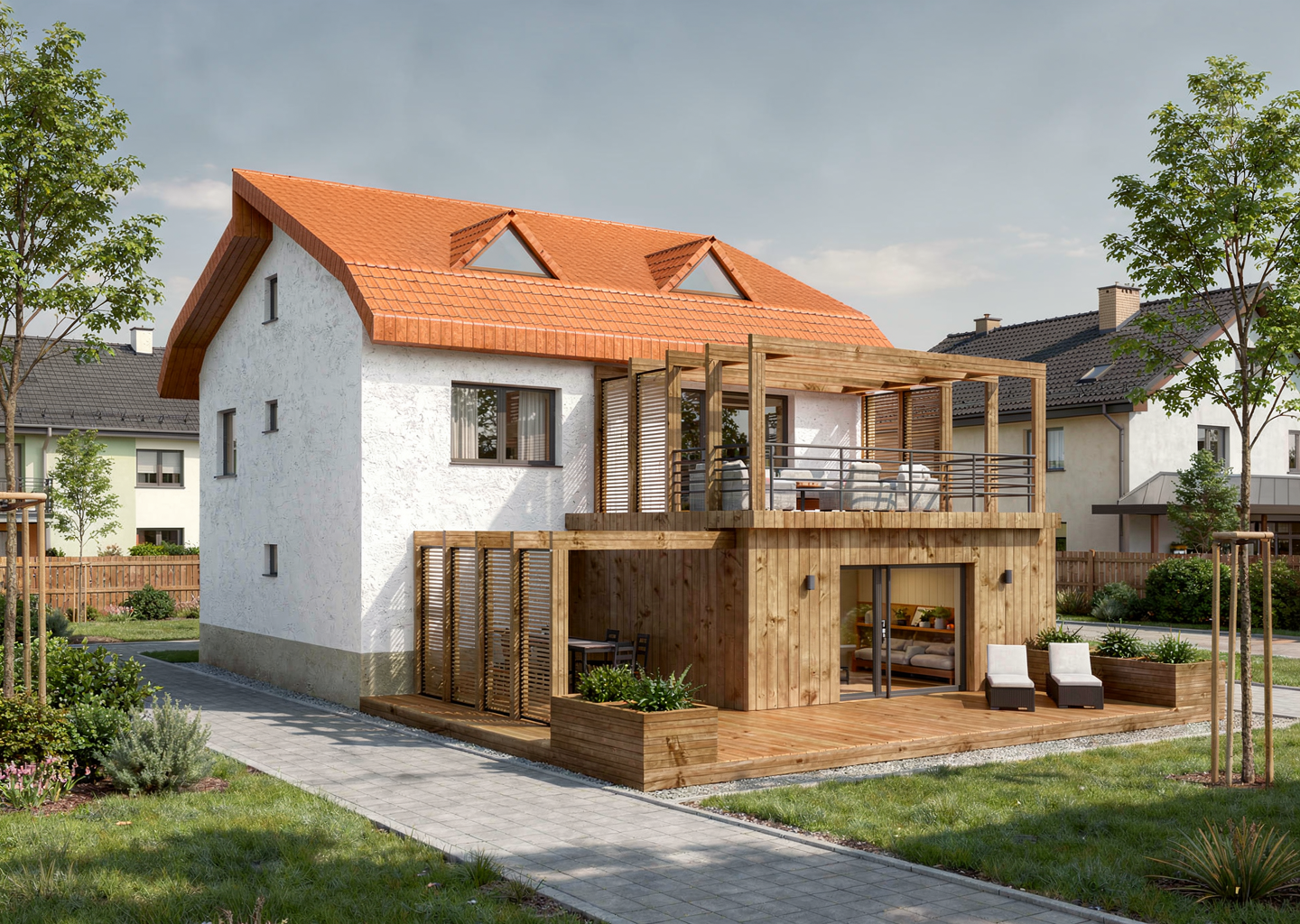 Projekt rozbudowy domu wielopokoleniowego